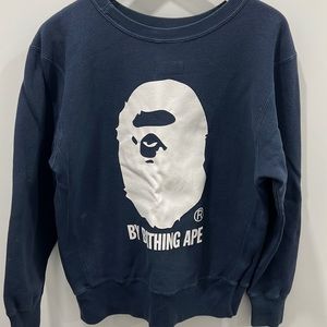 Bape/Champion colab navy sweatshirt